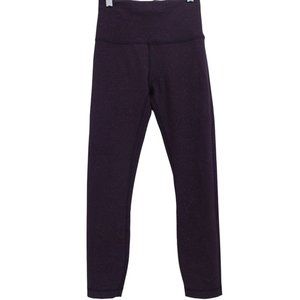 Lululemon Wunder Train High Rise Crop Leggings Sz 4 Gray Stretch Athleisure